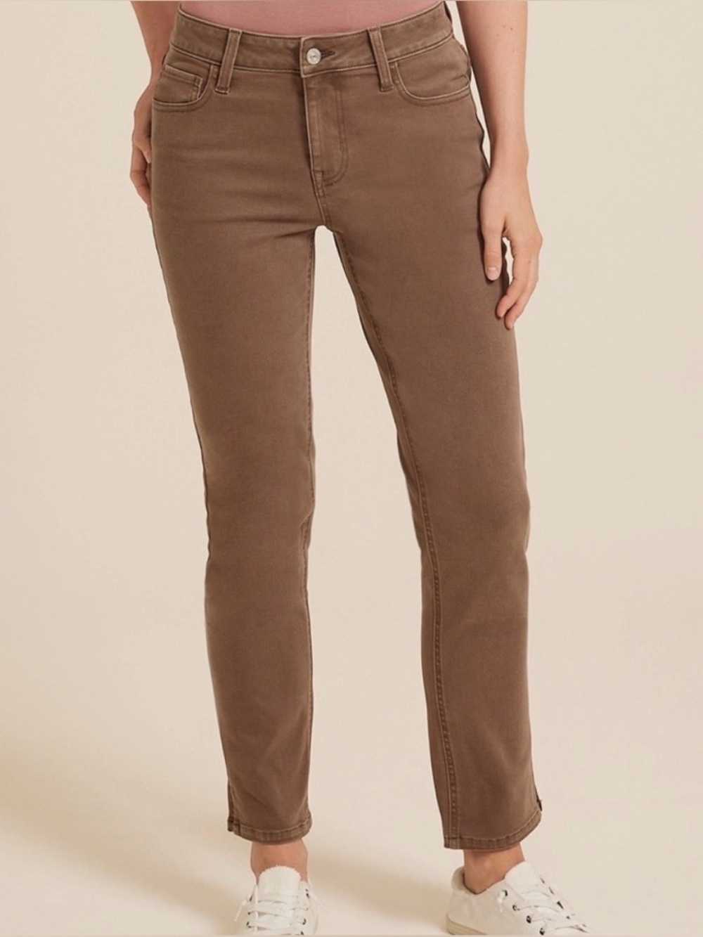 Maurices Brown Mid-Rise Ankle Jeans